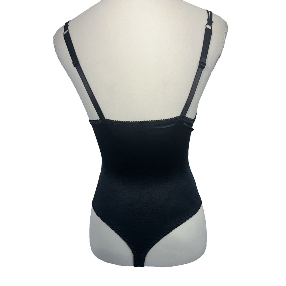 Vintage Victoria's Secret Gold Label Black Lace Bodysuit REN Fare Size 34D - Picture 5 of 8